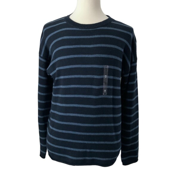 Tommy Hilfiger Oversized Long Sleeve Sweater Men Blue M - Picture 2 of 9